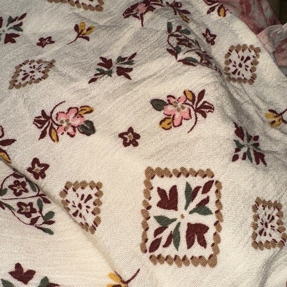 Torrid Cream Floral Mini Dress - Picture 8 of 8